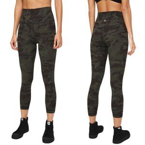 Lululemon Align Pant II 25" Incognito Camo Women's 6 Gator Green Multi Workout